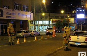 Polícia Militar realiza Operação Silêncio no centro de Joaçaba