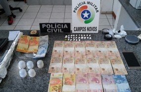 Duas pessoas presas por tráfico de drogas em Campos Novos