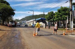 Sinalização melhorada na obra da Avenida Santa Terezinha