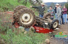 Agricultor perde a vida após trator tombar sobre seu corpo
