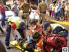 Homem é socorrido inconsciente após ser atropelado em Herval