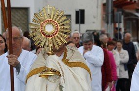 Celebração de Corpus Christi em Herval d´Oeste