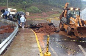Liberada meia pista no Contorno Sul de Videira
