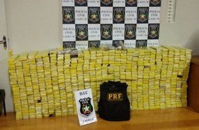 Policia apreende caminhão com 700 kg de maconha em Lages