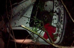 Motorista embriagado despenca veículo com filho menor em mirante