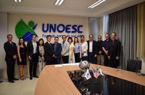 Unoesc recepciona representantes japoneses