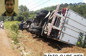 Motorista morre ao tombar carrega na SC-303