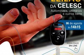 Celesc promove leilão online de veículos leves e utilitários