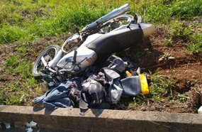 Motociclista que morreu em Jaborá colidiu na traseira de caminhão