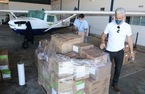 Defesa Civil distribui materiais para hospitais enfrentarem coronavírus