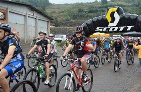 Mais de 200 ciclistas no 3º Pedal da Montanha, em Videira