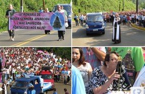 Cerca de 6 mil pessoas participam da 19ª Romaria de Nossa Senhora Aparecida