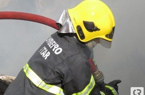 Incêndio atinge Pioneiro Baterias de Água Doce