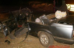 Tragédia: Cinco pessoas morrem em acidente no trevo em Campos Novos