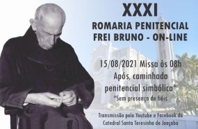 Romaria Frei Bruno será realizada em agosto de forma online