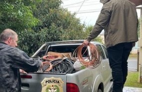 Dono de sucataria é preso com materiais furtados das subestações da Celesc