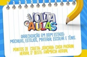 ONG Dindos do Bem arrecada material escolar para crianças carentes