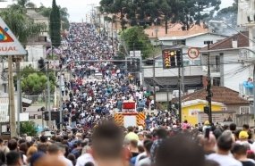 Cerca de 80 mil pessoas participaram da Romaria em Campos Novos
