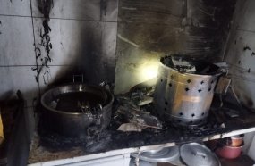 Cidadão age rápido e salva restaurante de incêndio na SC-150