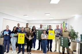 Bombeiros e Polícia Ambiental recebem materiais do Fundo da Infância e Juventude