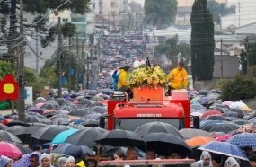 Governador participa da Romaria de Nossa Senhora Aparecida em Campos Novos
