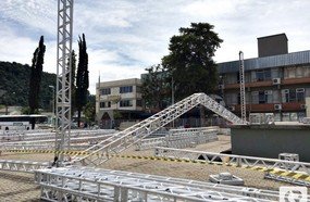 Começa a montagem da Arena do Carnafolia 2018