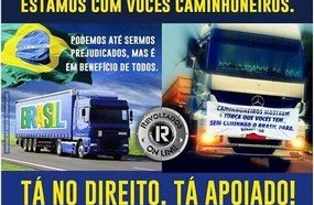 Joaçabenses organizam manifesto em apoio aos caminhoneiros